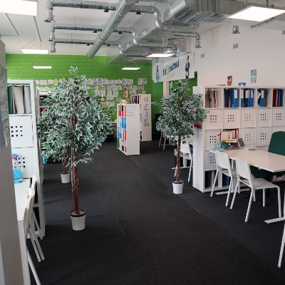 Foto des Lernraums im fit4school-Lern- und Coachingcenter Zürich-Leimbach