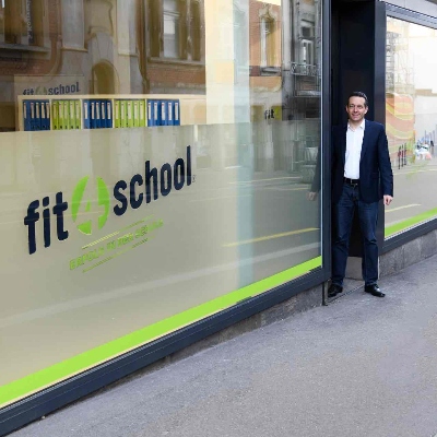 Foto von Eingangsbereich des fit4school-Lern- und Coachingcenters St. Gallen