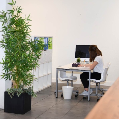 Foto von Schülerin beim Lernen Eingangsbereich im fit4school-Lern- und Coachingcenter St. Gallen