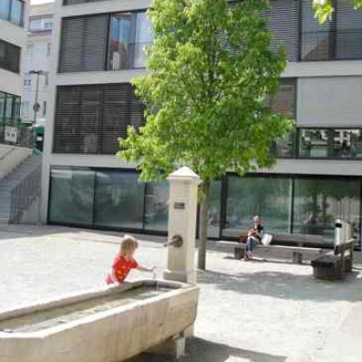 Foto des Außenbereichs des fit4school-Lern- und Coachingcenters Binningen