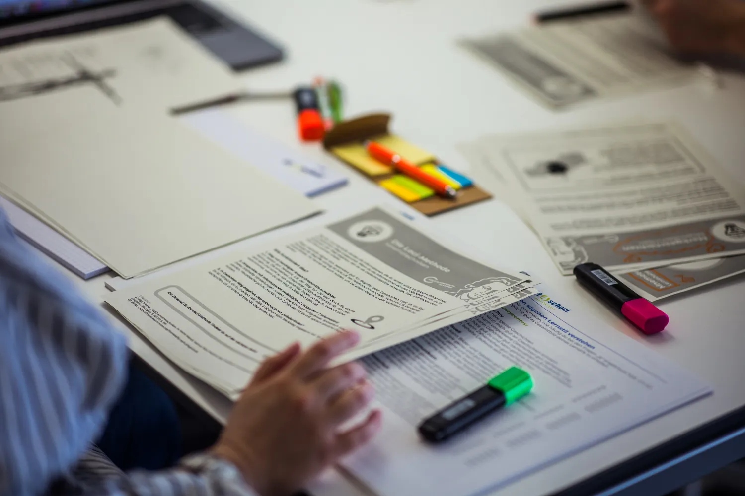 Foto von Lernmaterialien